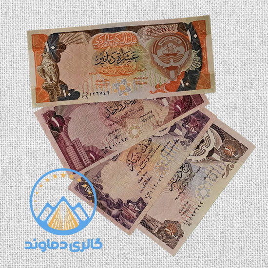 ست-اسکناس-کویت-1-5-10--دینار-پول-قدیمی-عربی-کلکسیونی-آلبوم-قیمت-خرید-فروش